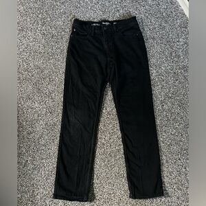 Men's Goodfellow Straight leg Black Jeans Zip fly size 34W 34L